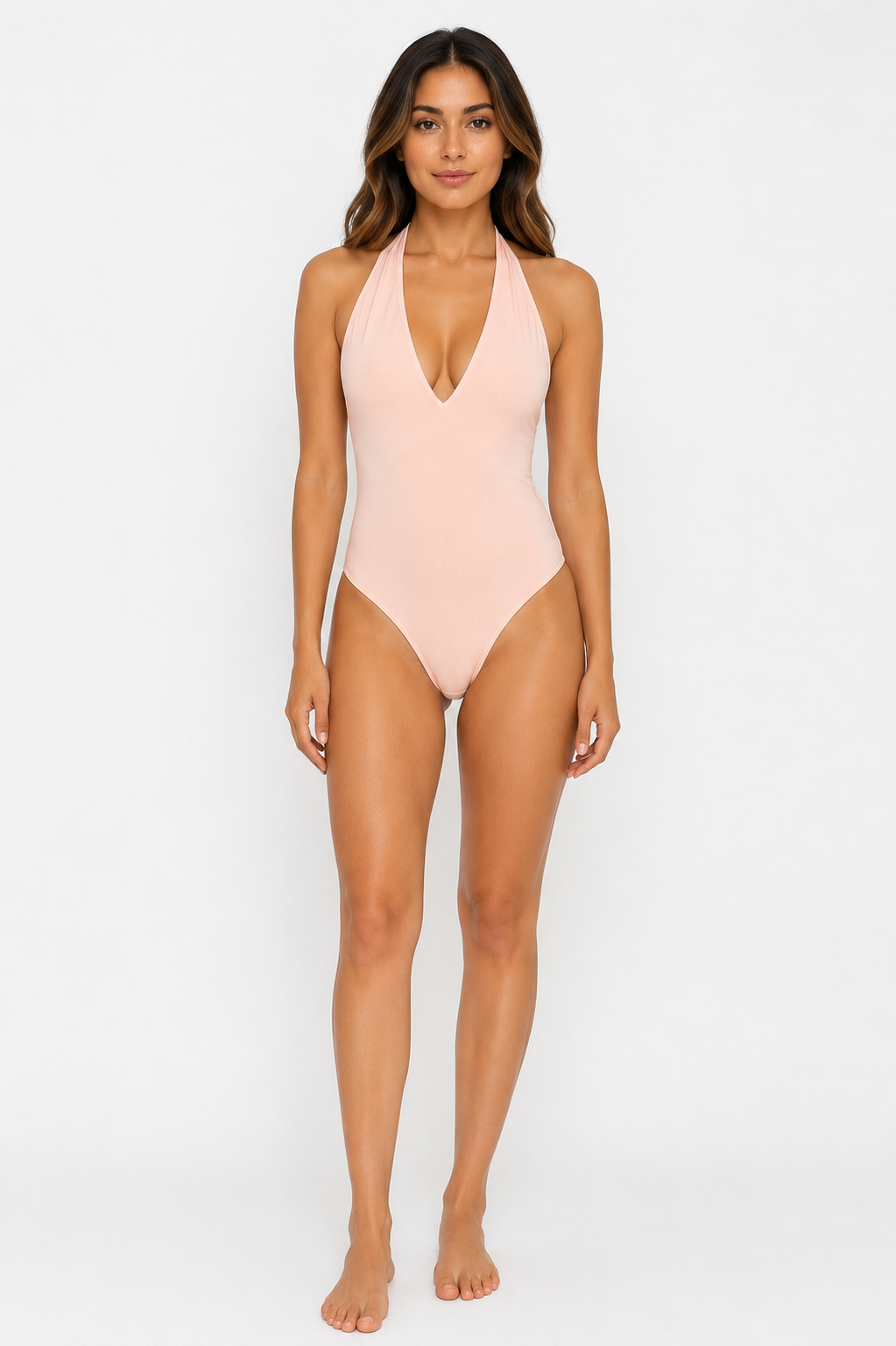 Pink Halter Bodysuit
